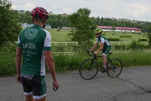 Sádlík Team 2018 auf der Strecke rund um das Wettkampfgelände in Slušovice