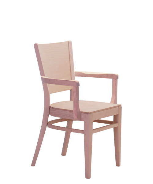 Esstischstuhl aus Holz mit Armlehnen Arol AL, Stühle des tschechischen Herstellers Sádlík