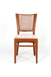 Holzsessel, geeignet als Küchen- und Café-Stuhl, vom tschechischen Hersteller Sádlík, 2297 ARISU P SRP, wählen Sie: Holzbeize Farbe Standard - 18, Stoff mit wasserabweisender Oberfläche, gröbere Struktur - Visconti 401  