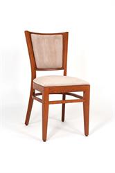 Holzsessel, geeignet als Küchen- und Café-Stuhl, vom tschechischen Hersteller Sádlík, 2297 ARISU P SRP, wählen Sie: Holzbeize Farbe Standard - 18, Stoff mit wasserabweisender Oberfläche, gröbere Struktur - Visconti 401  