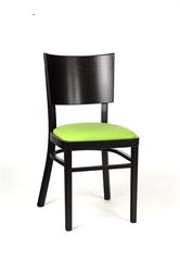 Restaurant Stühle Linetta P 2194, Beizung Farbe Standard - 4, Polsterung Kundenstoff - Kunstleder Barcelona grün, für die Bestellung schreiben, rufen Sie an. Sádlík, tschechischer Möbelhersteller