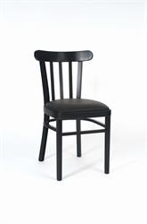 Cafe-Stuhl aus Holz, 2193 MARCONI P, Standardbeize Farbe - 11, Größe L43, Polsterung mit Kundenstoff - Florida 1029 Kunstleder, wenn Sie diese Kombination wünschen, schreiben Sie, rufen Sie an. Stühle des tschechischen Herstellers Sádlík