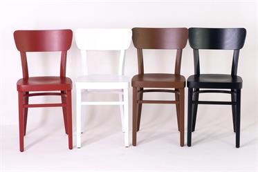 Restaurantausstattung, Bistro, gebogene Stühle aus Buche Nico 1196, wählen Sie: Decksfarbe RAL, Sadlík Tschechischer Möbelhersteller