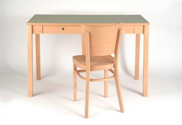 pracovní stůl pro učitele, Karpov kantor special, s linoleem, barva buk přírodní, Sádlík český výrobce nábytku